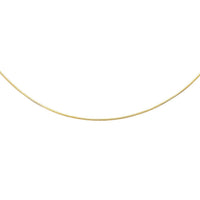 14k Yellow Gold Necklace in a Round Omega Chain Style