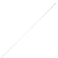 Sterling Silver Rhodium Plated Petite Alternating Paperclip Chain (3.15 mm)