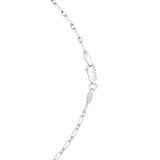 Sterling Silver Rhodium Plated Petite Alternating Paperclip Chain (3.15 mm) thumbnail 3