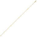 10K yellow gold infinity link anklet with spring ring clasp