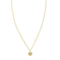 14K yellow gold rope chain necklace with twisted interlocking links