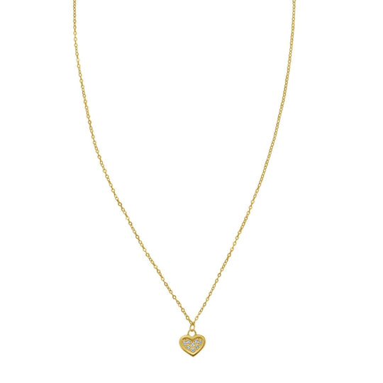 14K yellow gold rope chain necklace with twisted interlocking links