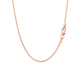 14k Rose Gold Round Wheat Chain (1.00 mm) thumbnail 3
