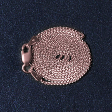 14k Rose Gold Round Wheat Chain (1.00 mm)