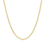14k Yellow Gold Round Cable Link Chain (1.90 mm) thumbnail 2