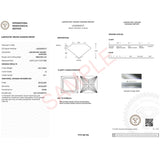 1.50Ct Princess Lab Grown IGI G/VS1 Diamond Ring in 10K White Gold thumbnail 7