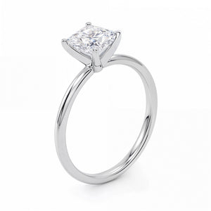 1.50Ct Princess Lab Grown IGI G/VS1 Diamond Ring in 10K White Gold