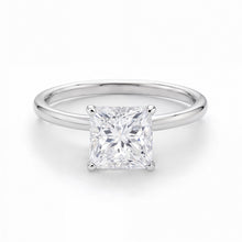 1.50Ct Princess Lab Grown IGI G/VS1 Diamond Ring in 10K White Gold