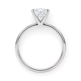 1.50Ct Princess Lab Grown IGI G/VS1 Diamond Ring in 10K White Gold thumbnail 4