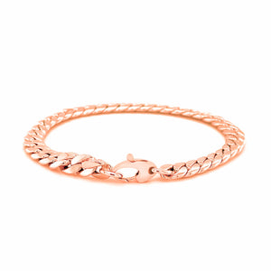 14K Rose Gold Cuban Link Bracelet (5.90 mm)