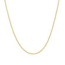 Load image into Gallery viewer, 14k Yellow Gold Oval Cable Link Chain (0.97 mm)