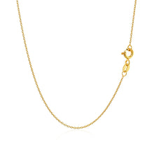 Load image into Gallery viewer, 14k Yellow Gold Oval Cable Link Chain (0.97 mm)