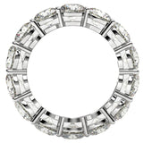 Round Cut Lab Grown Diamond Eternity Ring in 14k White Gold (6 cttw FG/VS2) thumbnail 3