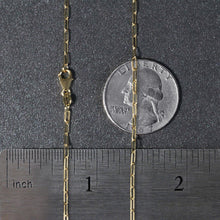 18K Yellow Gold Fine Paperclip Chain (1.50 mm)