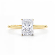 2 Carat Radiant Lab Grown IGI G/VS1 Diamond Solitaire Ring in 14K Yellow Gold