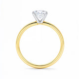 2 Carat Radiant Lab Grown IGI G/VS1 Diamond Solitaire Ring in 14K Yellow Gold thumbnail 4