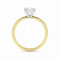 2 Carat Radiant Lab Grown IGI G/VS1 Diamond Solitaire Ring in 14K Yellow Gold