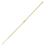 14K Yellow Gold Virgin Mary Bracelet thumbnail 1