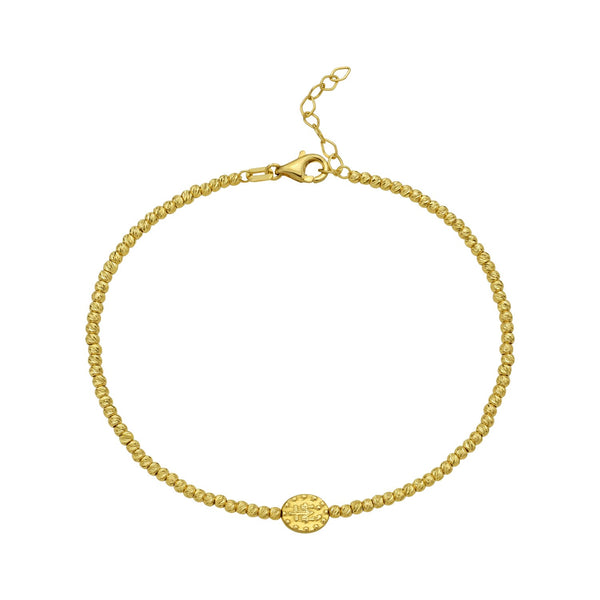 14K Yellow Gold Virgin Mary Bracelet