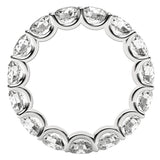 Round Cut Lab Grown Diamond Eternity Ring in 14k White Gold (5 cttw FG/VS2) thumbnail 3