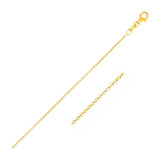 14k Yellow Gold Round Cable Link Chain (1.10 mm) thumbnail 1