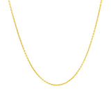14k Yellow Gold Round Cable Link Chain (1.10 mm) thumbnail 2