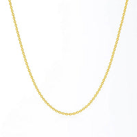 14k Yellow Gold Round Cable Link Chain (1.1 mm)