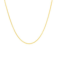 Load image into Gallery viewer, 14k Yellow Gold Round Cable Link Chain (1.1 mm)