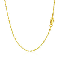 14k Yellow Gold Round Cable Link Chain (1.1 mm)