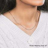 18k White Gold Diamond Cut Cable Link Chain (1.40 mm) thumbnail 10