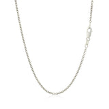 18k White Gold Diamond Cut Cable Link Chain (1.40 mm) thumbnail 3