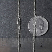 14k White Gold Singapore Chain (1.80 mm)