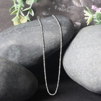 14k White Gold Lumina Pendant Chain (0.90 mm)