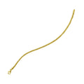 14K yellow gold sparkle spring chain bracelet in 2.70 mm faceted links