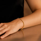 14K Yellow Gold Sparkle Spring Chain Bracelet (2.70 mm) thumbnail 3