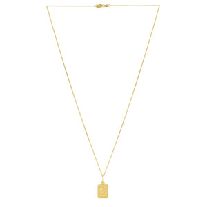 Moon and Stars Necklace in 14K Yellow Gold