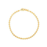 Moon Cut Bead Chain Bracelet in 14k Yellow Gold  (3.00 mm) thumbnail 3