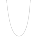 Sterling Silver Rhodium Plated Oval Snake Chain (2.60 mm) thumbnail 2