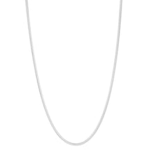 Sterling Silver Rhodium Plated Oval Snake Chain (2.60 mm)