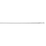 Sterling Silver Rhodium Plated Oval Snake Chain (2.60 mm) thumbnail 3