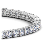 Lab Grown Round Diamond Tennis Bracelet in 14k White Gold (8 cctw F/G  VS2/SI1) thumbnail 2
