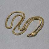 10k Yellow Gold Classic Solid Miami Cuban Chain (3.20 mm) thumbnail 5