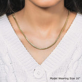 10k Yellow Gold Classic Solid Miami Cuban Chain (3.20 mm) thumbnail 9