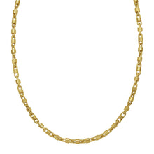 14K Yellow Gold Square Byzantine Chain Necklace (2.00 mm)