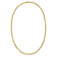 14K Yellow Gold Square Byzantine Chain Necklace (2.00 mm)