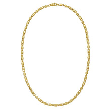 14K Yellow Gold Square Byzantine Chain Necklace (2.00 mm)