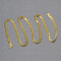 14k Yellow Gold Semi Solid Miami Cuban Chain (5.00 mm)
