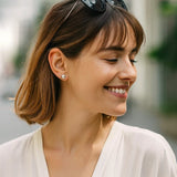 Sterling Silver Ball Stud Earrings (8.00 mm) thumbnail 2