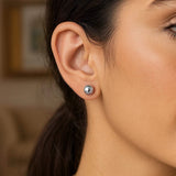 Sterling Silver Ball Stud Earrings (8.00 mm) thumbnail 4