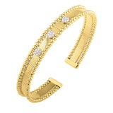 Two Toned Pallina Cuff Bangle in 14K Gold (9.00 mm) thumbnail 1
